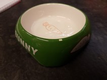 Matskål Bunny - Grön med liten skada