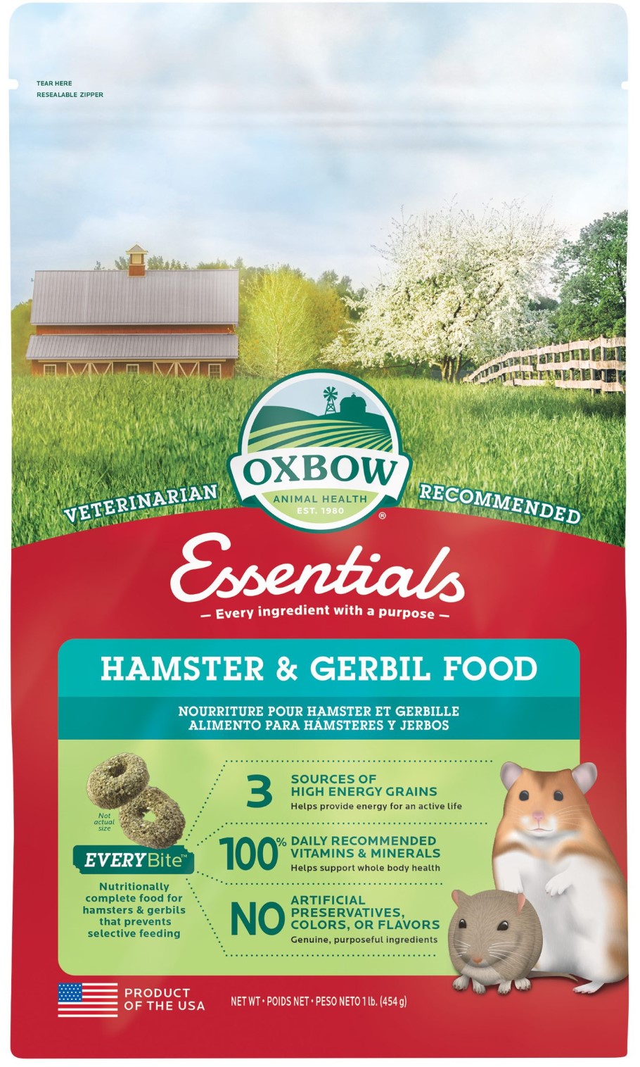 Oxbow Essentials Hamster & Gerbil 454g