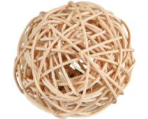 Hamsterboll i pil med bjällror 4 cm