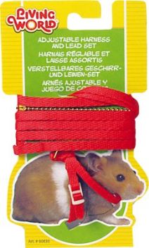 Hamstersele med koppel