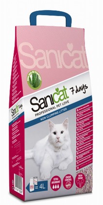 Sanicat strö med Aloe Vera - Rosa sand! 4l