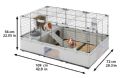 Modular Förlängningsbar Kaninbur - Grundpaket 109 cm