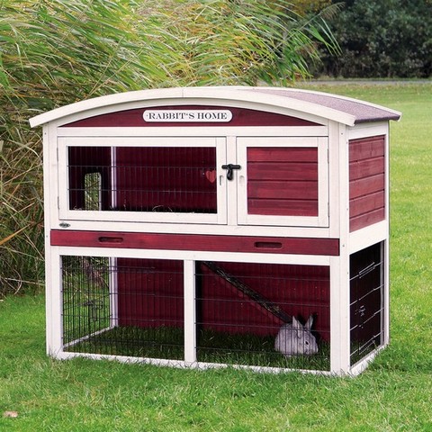 Rabbits Home med välvt tak 124cm