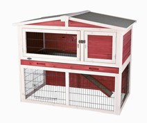 Kaninhuset Björn - Röd/Vit