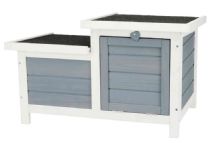 Robust Dubbelhus för utomhusbruk - Grå/Beige