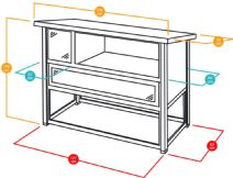 Smart Kaninbur i tålig plast 134 cm