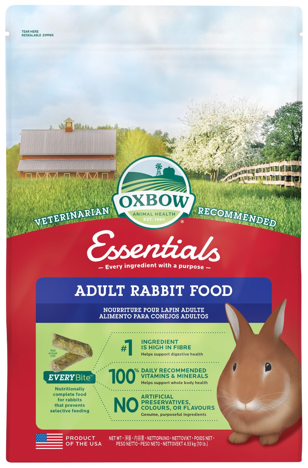 Oxbow Essentials Adult Kaninpellets 4,5kg
