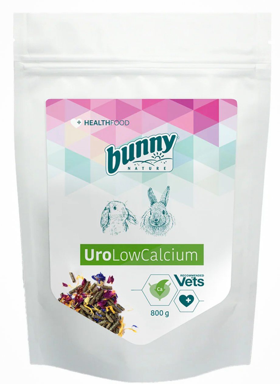 Bunny UroLowCalcium - Pellets med extra låg kalciumhalt 800g