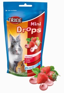 Trixie Mini-Drops - Jordgubbssmak 75g