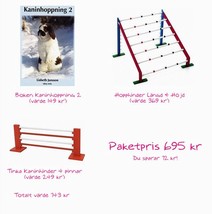Knatteskuttpaketet - Börja med kaninhoppning-paket - 2 hinder plus bok
