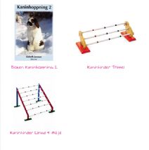 Lilla kaninhoppnings-paketet - 2 hinder plus bok