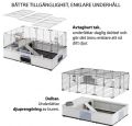 Modular Förlängningsbar Marsvinsbur - Grundpaket 109 cm