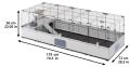 Modular Förlängningsbar Marsvinsbur XXL 179 cm