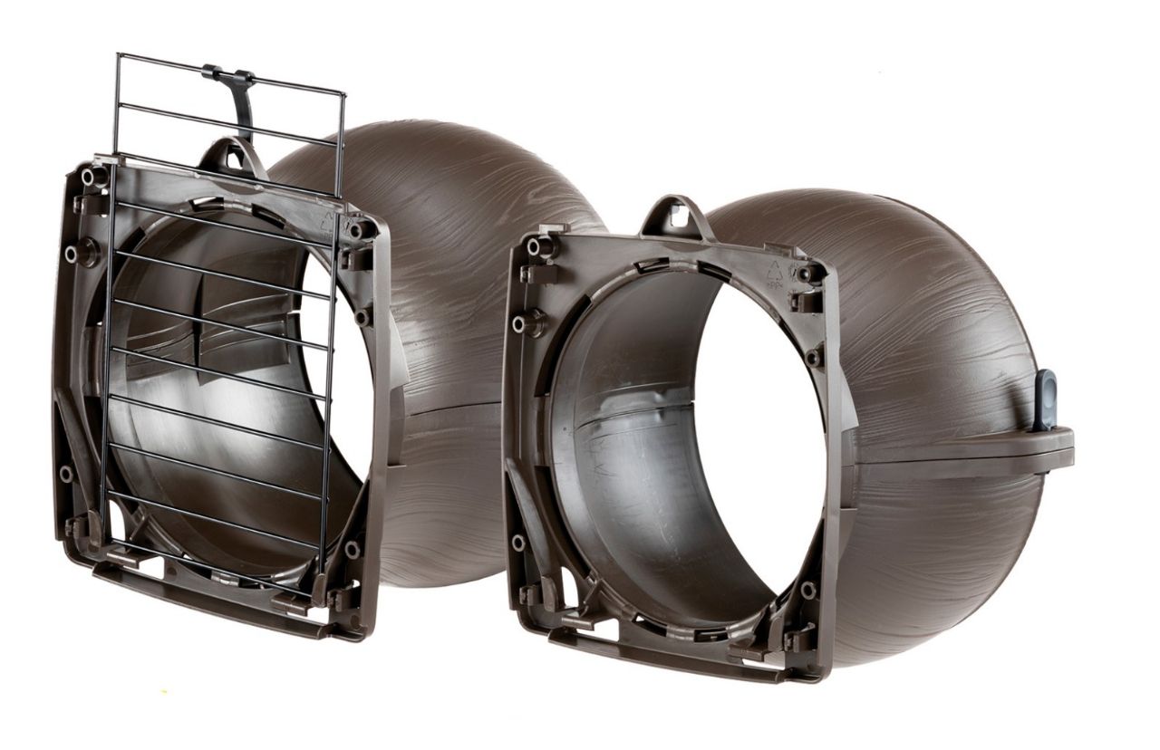2 Universalfästen till tex Born To Be Free - Tunnelsystem i tålig plast 78,5cm