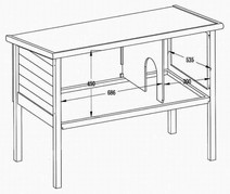 Utebur Isa 116cm på ben