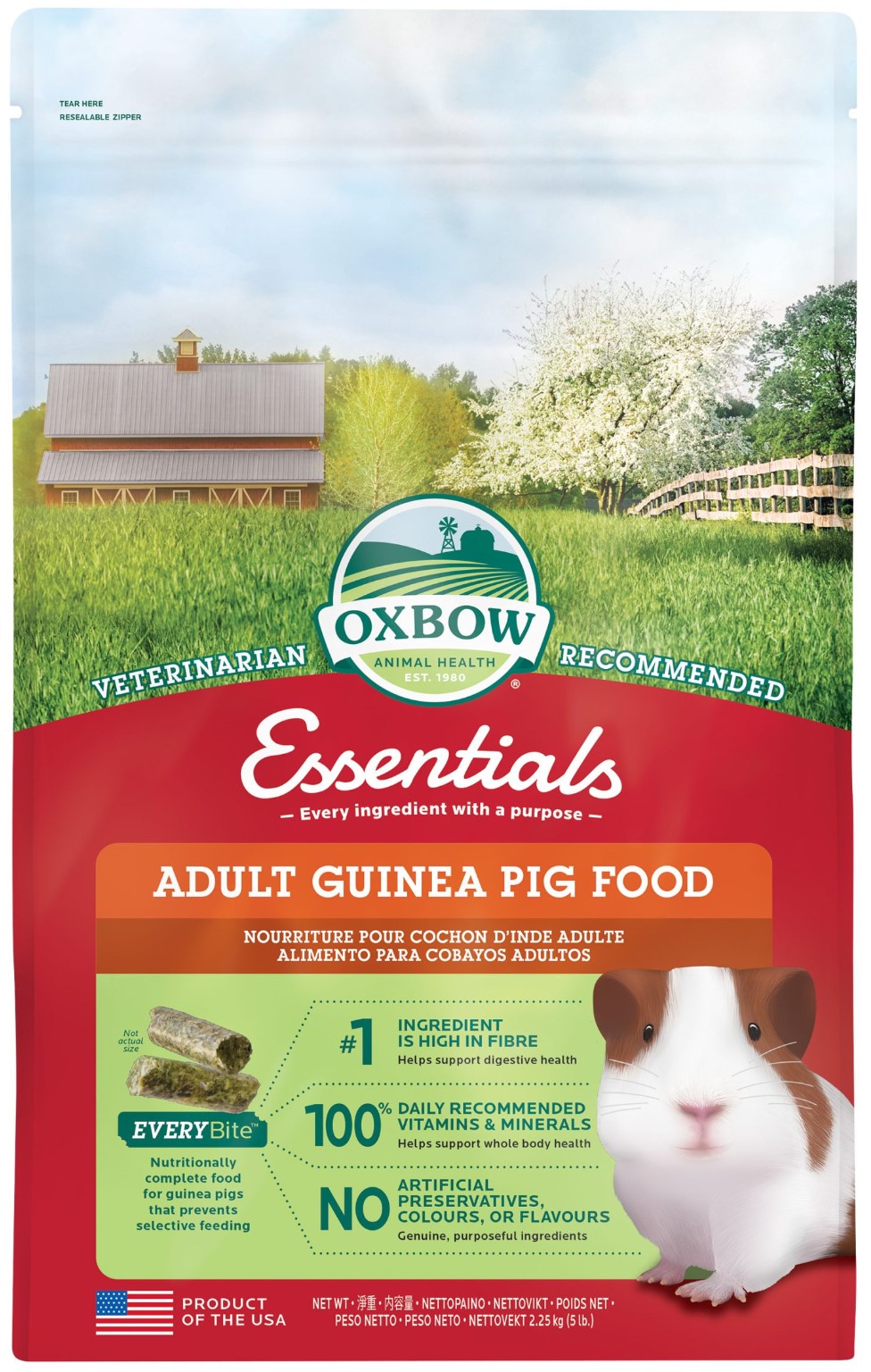 Oxbow Guinea Pig Adult Marsvinspellets 2,25kg