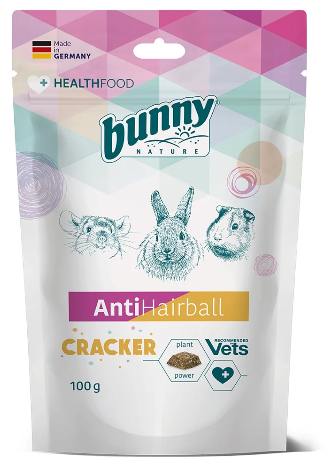 Bunny Nature Anti Hairball Cracker - Förebygger magproblem vid pälsfällning 100g
